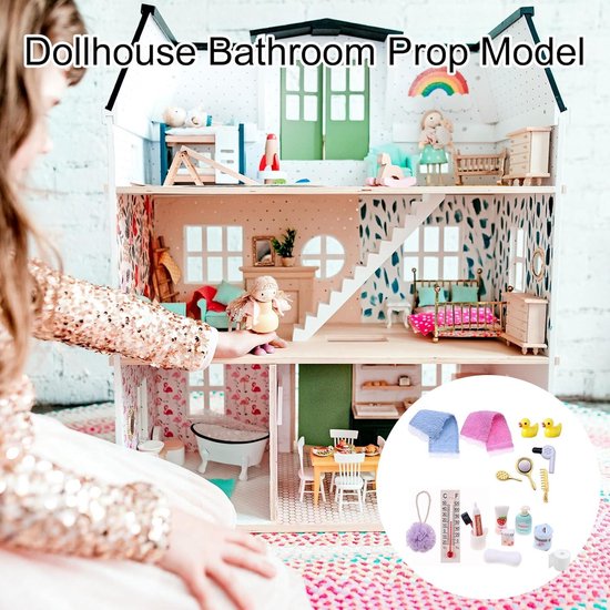 kabouteraccessoires, 12 stuks miniatuur kabouters accessoires bakset voor kabouterdeur Kerstmis decoratie en 1/12 poppenhuis, doe-het-zelf kerst kabouters keuken bakset kerstbakkerij