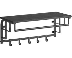 Wall Garderobe - 5 Hook Coat Rack - Entryway Organizer - Space Saving Design - 30 x 66 x 27 cm