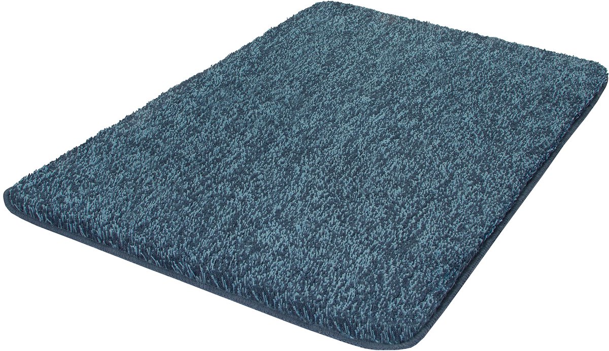 Kleine Wolke 4071754657 Badmat Seattle, polyester, 80 x 140 x 3 cm, ijsblauw