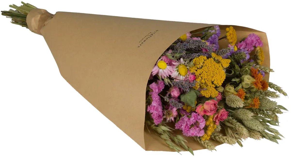 Wildflowers by Floriëtte Field Bouquet - Multi - Kleur - 35 cm - Droogbloemen - Boeket