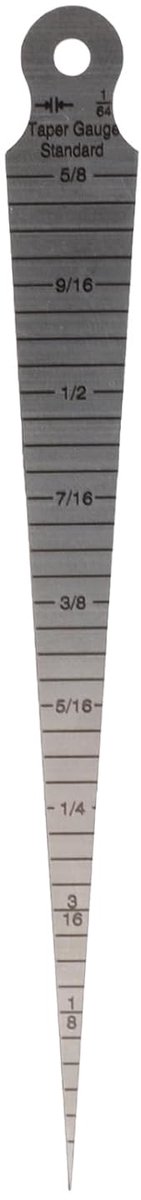 Stainless steel cone gauge for soldering, measuring, for opening spacers