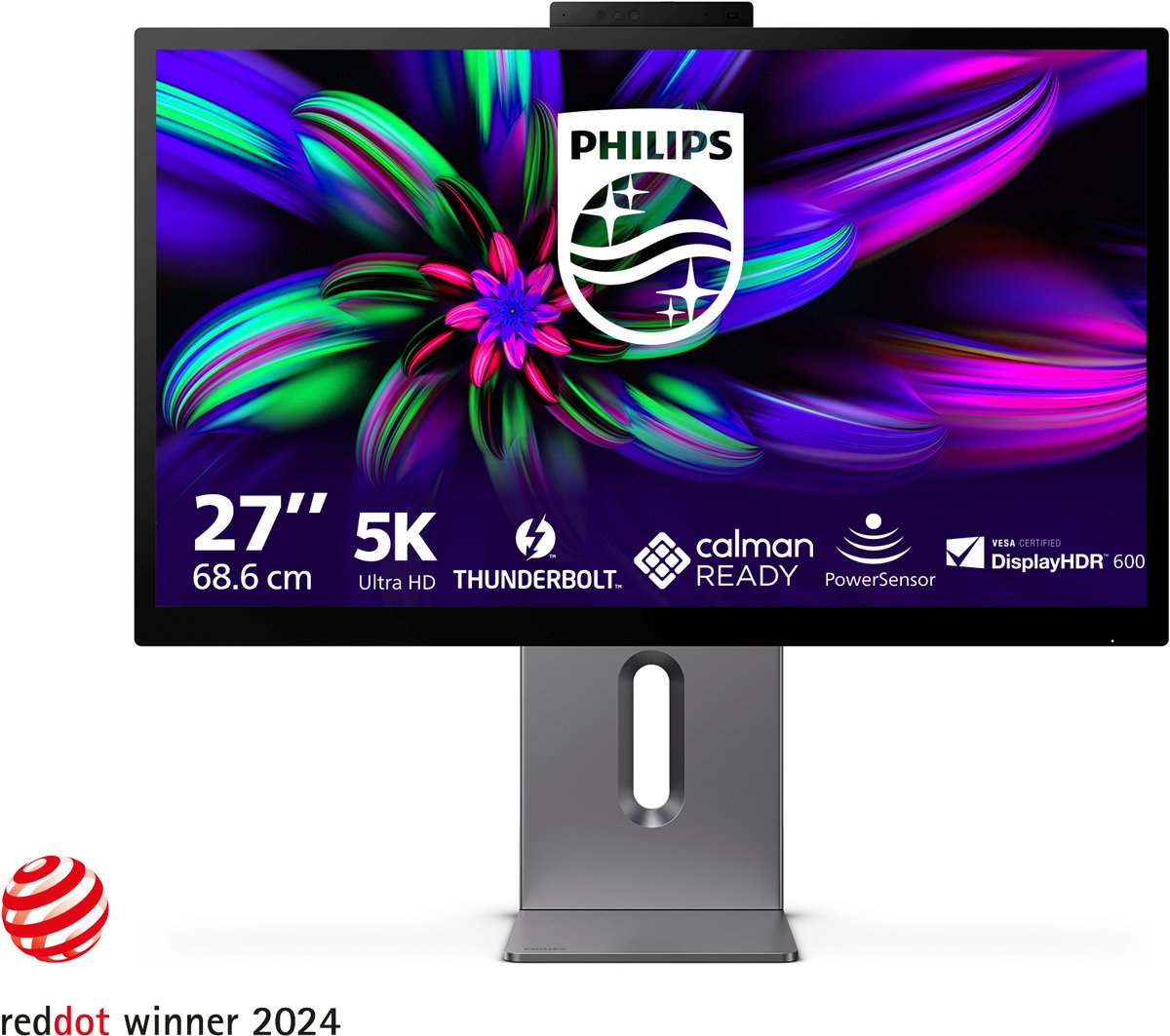 Philips Brilliance 27E3U7903 - 5K Creative Designer Monitor - Geschikt voor Apple Macbook en Mac Mini - Thunderbolt 4 - Calman Ready - RJ45 - Powersensor - 27 inch