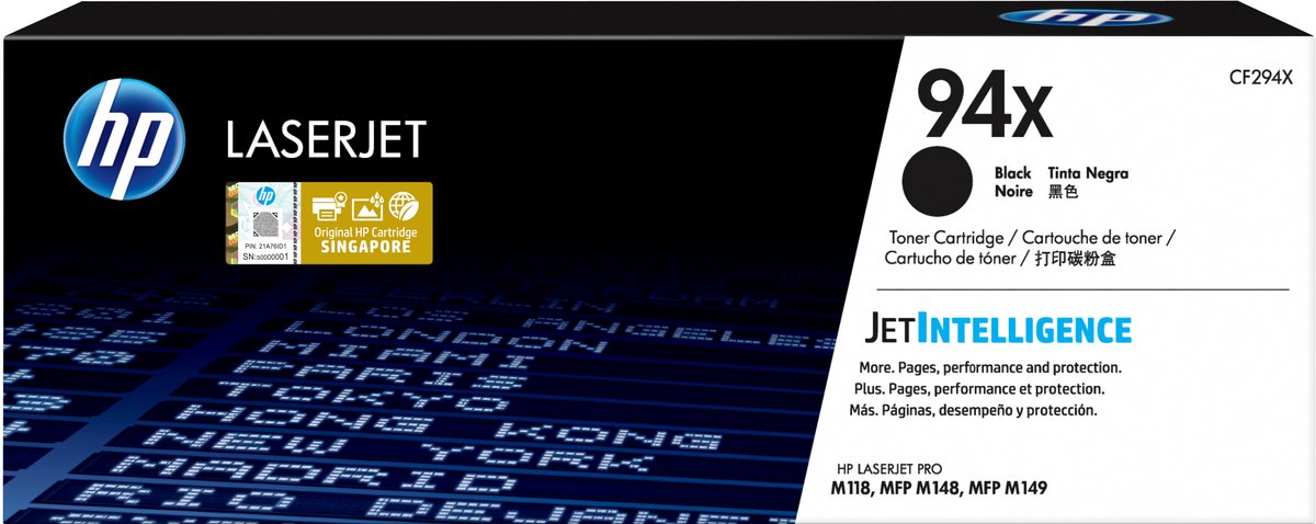94X - CF294X - HP - Toner - Zwart