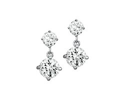 Glams oorhangers zirkonia - Zilver