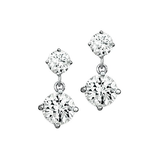 GLAMS - Boucles d'oreille Zircone - Argent