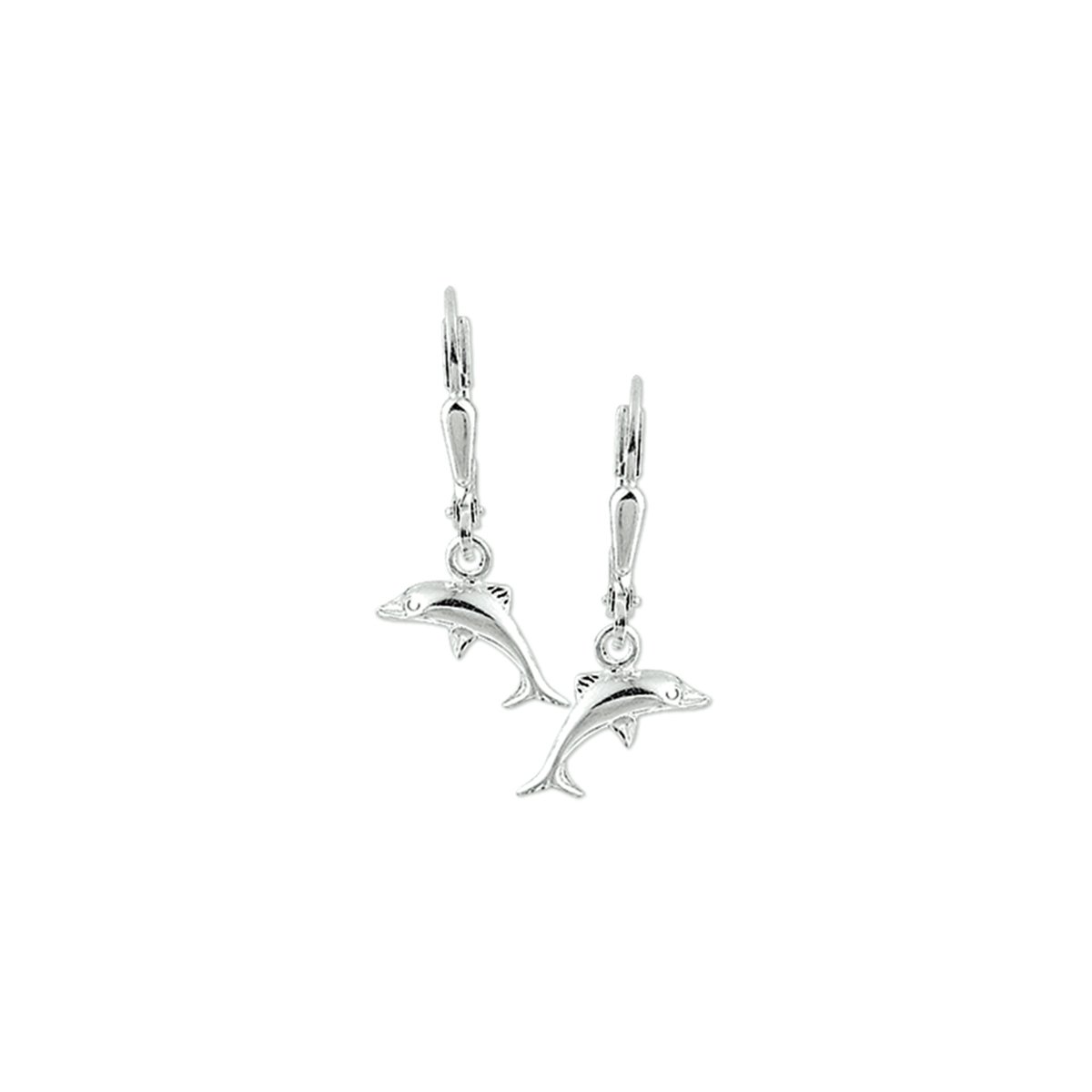 Yep! oorhangers dolfijn brisur haak - Zilver