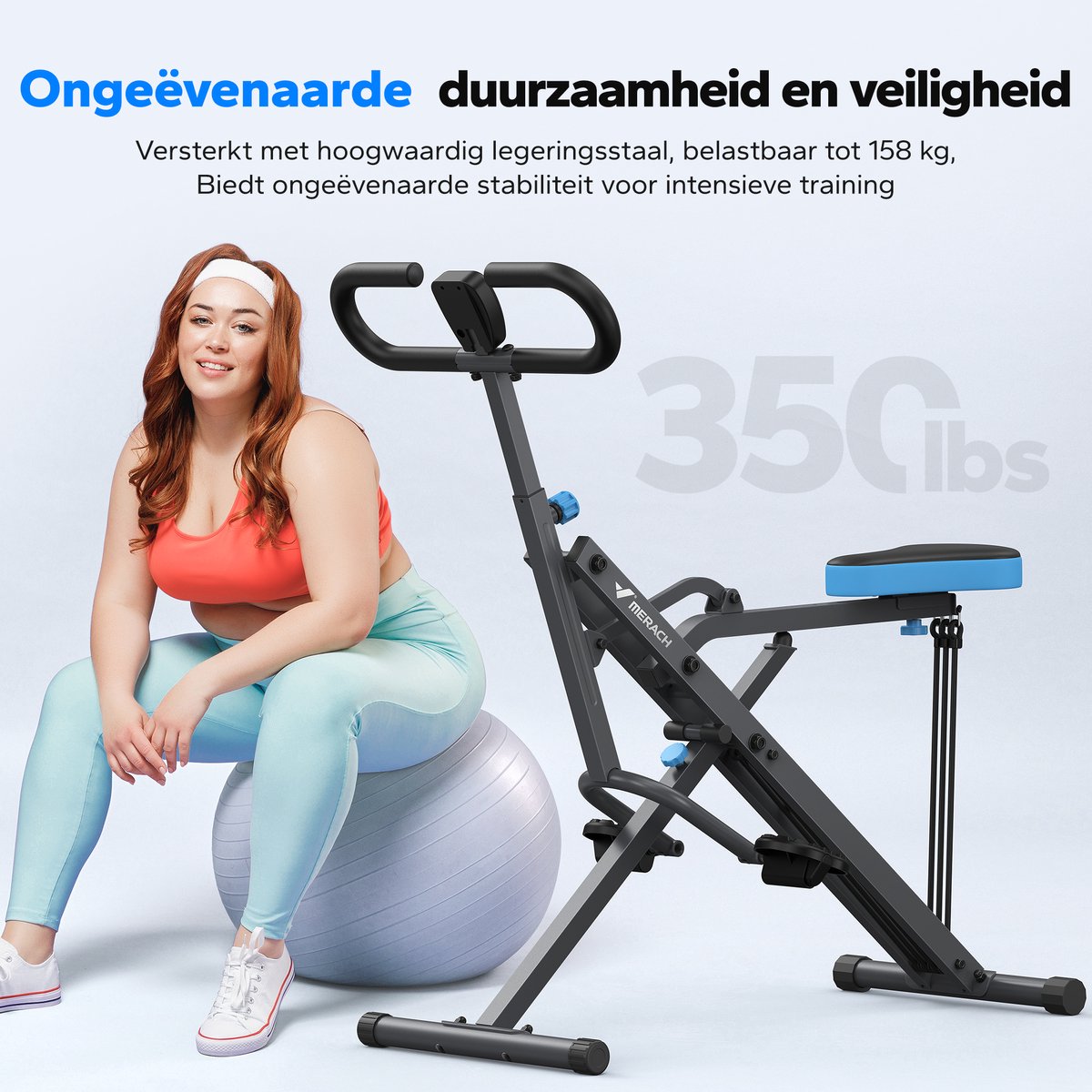 MERACH Verstelbare Roeitrainer - Opvouwbaar - Max. 160 kg - afbeelding 2