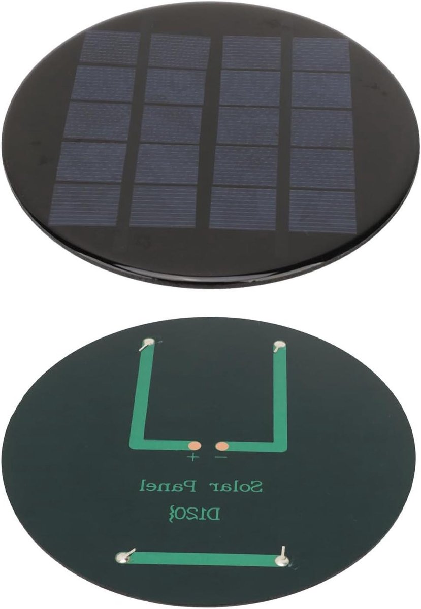 SVG commerce Polycrystalline Zonnepaneel 120mm - Hoge Efficiëntie - Mini Zonnepaneel - 1.1W 5V - Buitenverlichting