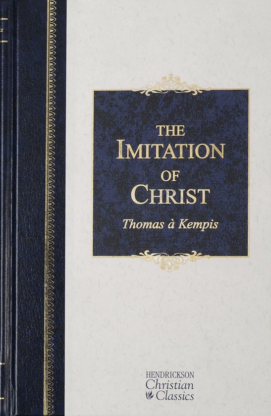 Blauw met gouden letters: "The Imitation of Christ" van Thomas à Kempis, Hendrickson Christian Classics