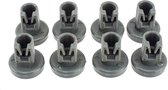 8 stuks Vaatwasser Wieltjes bovenkorf 24mm - Geschikt voor AEG IKEA Zanussi Pelgrim 50286967000 -50278101006