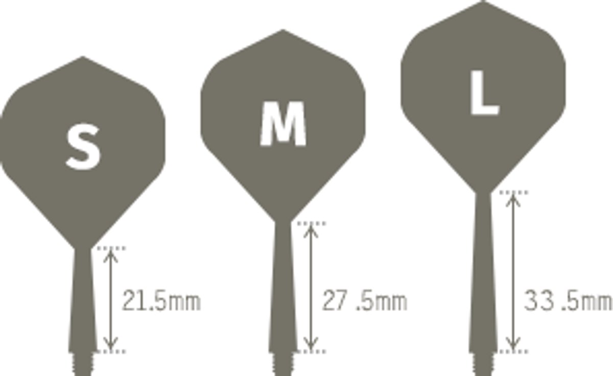 Condor Zero Stress Flight System - Standard Clear Yellow - Dart Flights Short