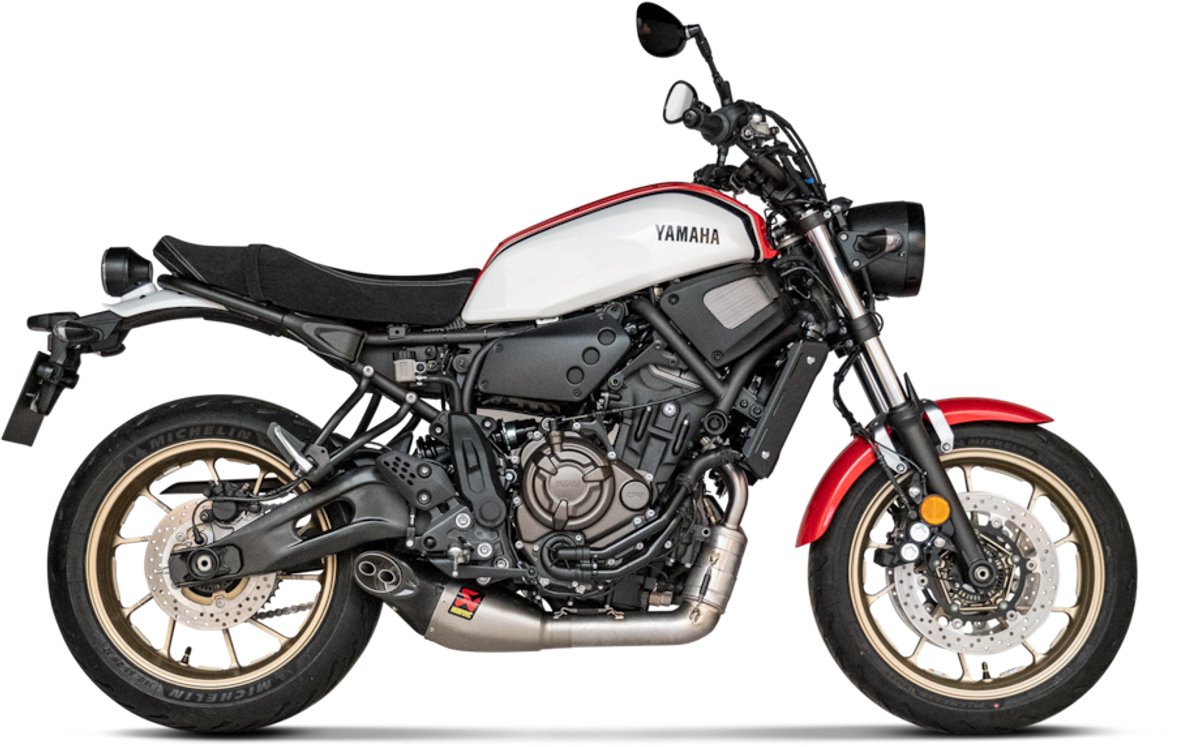Akrapovič Uitlaat - Yamaha MT-07/XSR 700 - Racing Line Titanium (2021 – 2024)
