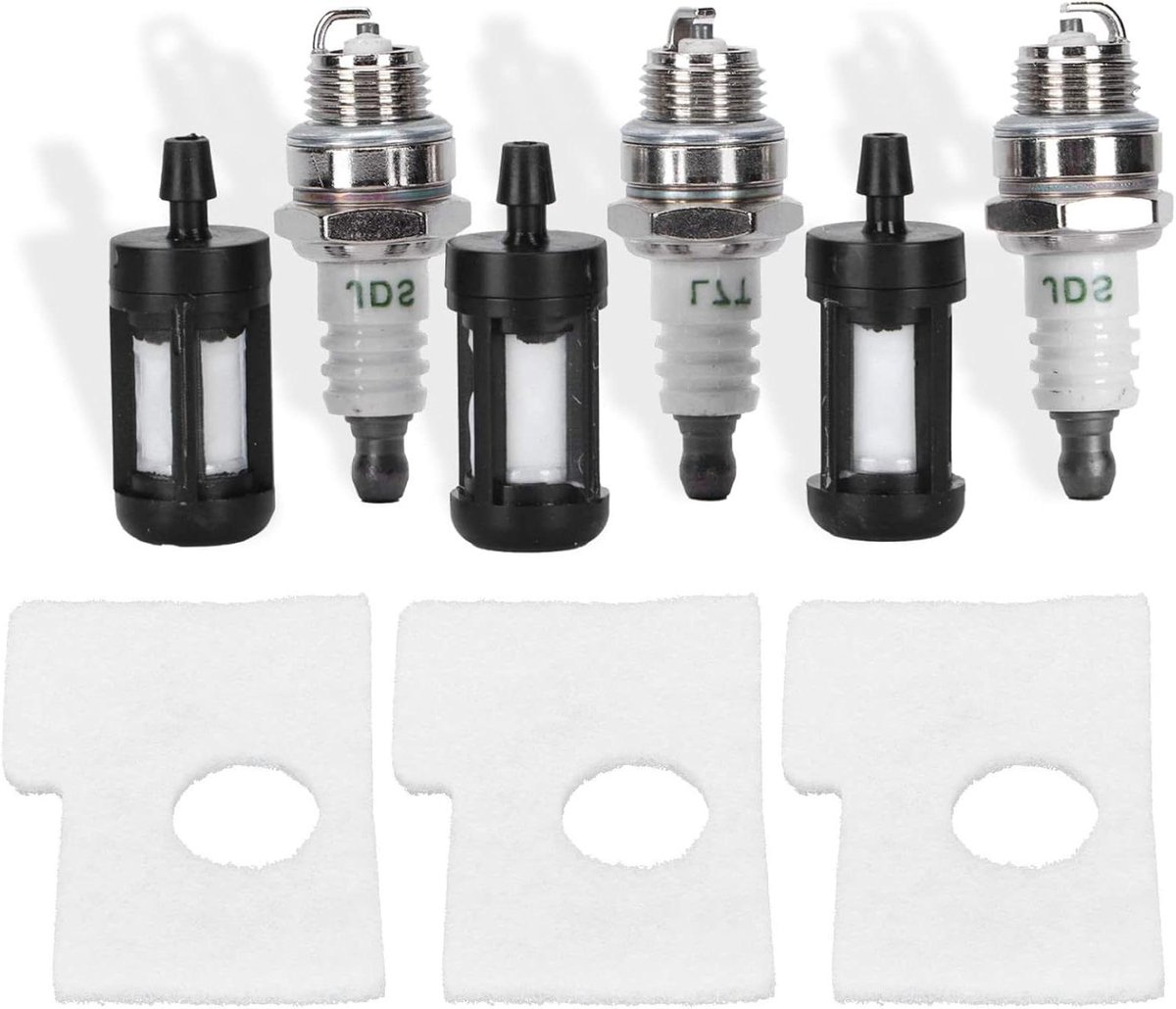 Inovra Plus - Luchtfilter Bougie Set voor Kettingzaag STIHL MS180 MS170 - Onderdelen Vervanging Luchtfilter + Brandstoffilter + Bougie - Gemakkelijk te Installeren - Onderhoudskit - Kettingzaag Accessoires - Hoge Kwaliteit - Duurzaam Materiaal
