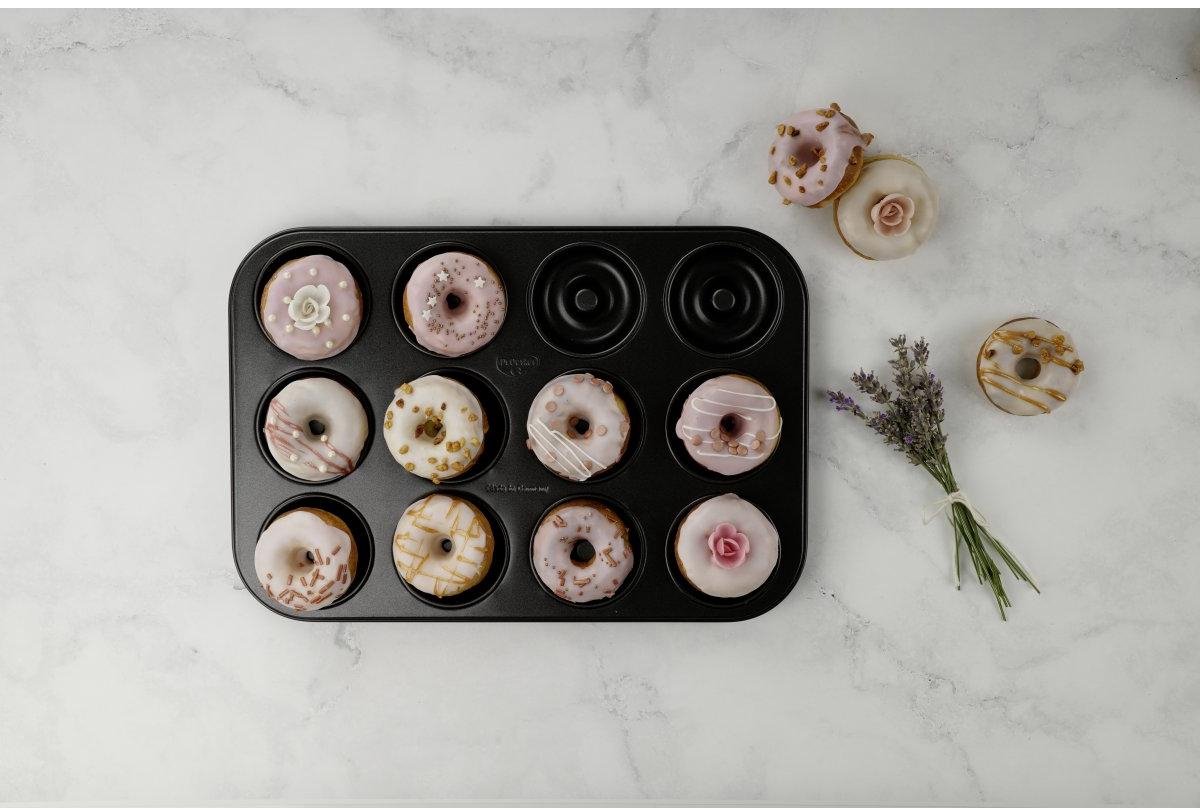 Set van 2 Donut- en bagelvormen 12 holtes 26,5 x 38,5 cm Dr. Oetker Tradition