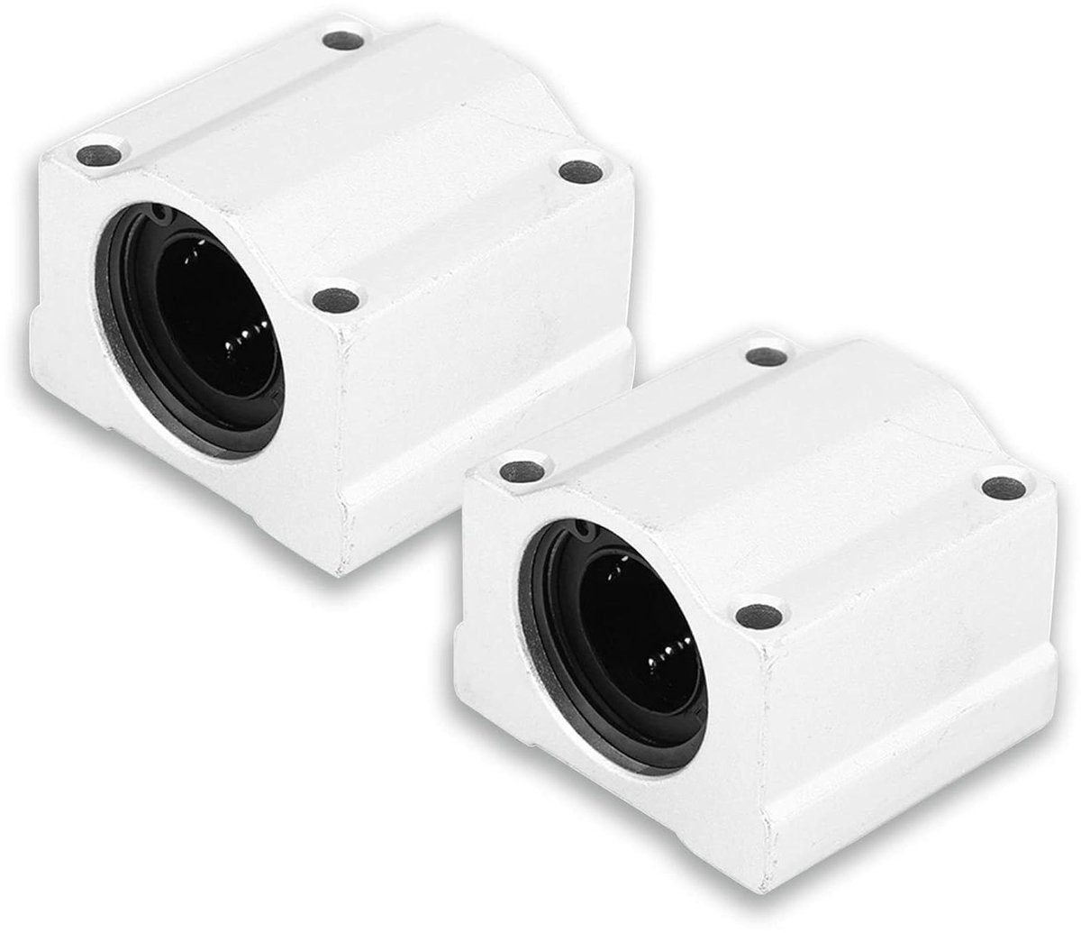 JGS Premium - Lineaire kogellager glijblok 2 stuks SC20UU 20mm CNC lineaire kogellager glijblok bus 54mm lengte 50mm breedte 40mm hoogte 20mm binnendiameter aluminiumlegering gesloten lineaire lager. Ontdek nu!