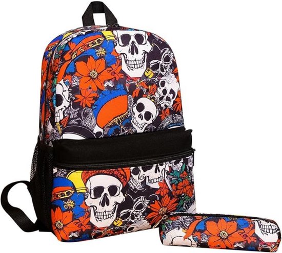chaqlin Primary School Rugzak met Fles Houder Boekentassen Grote Voetbal Voetbal Patroon School Tas en Lunch Tas Set voor Jongens Meisjes Tieners