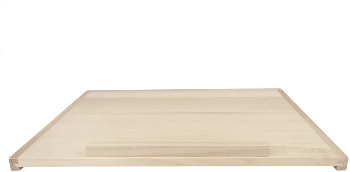 Houten bakplank, pastameplank van hout, snijplank met werkrand