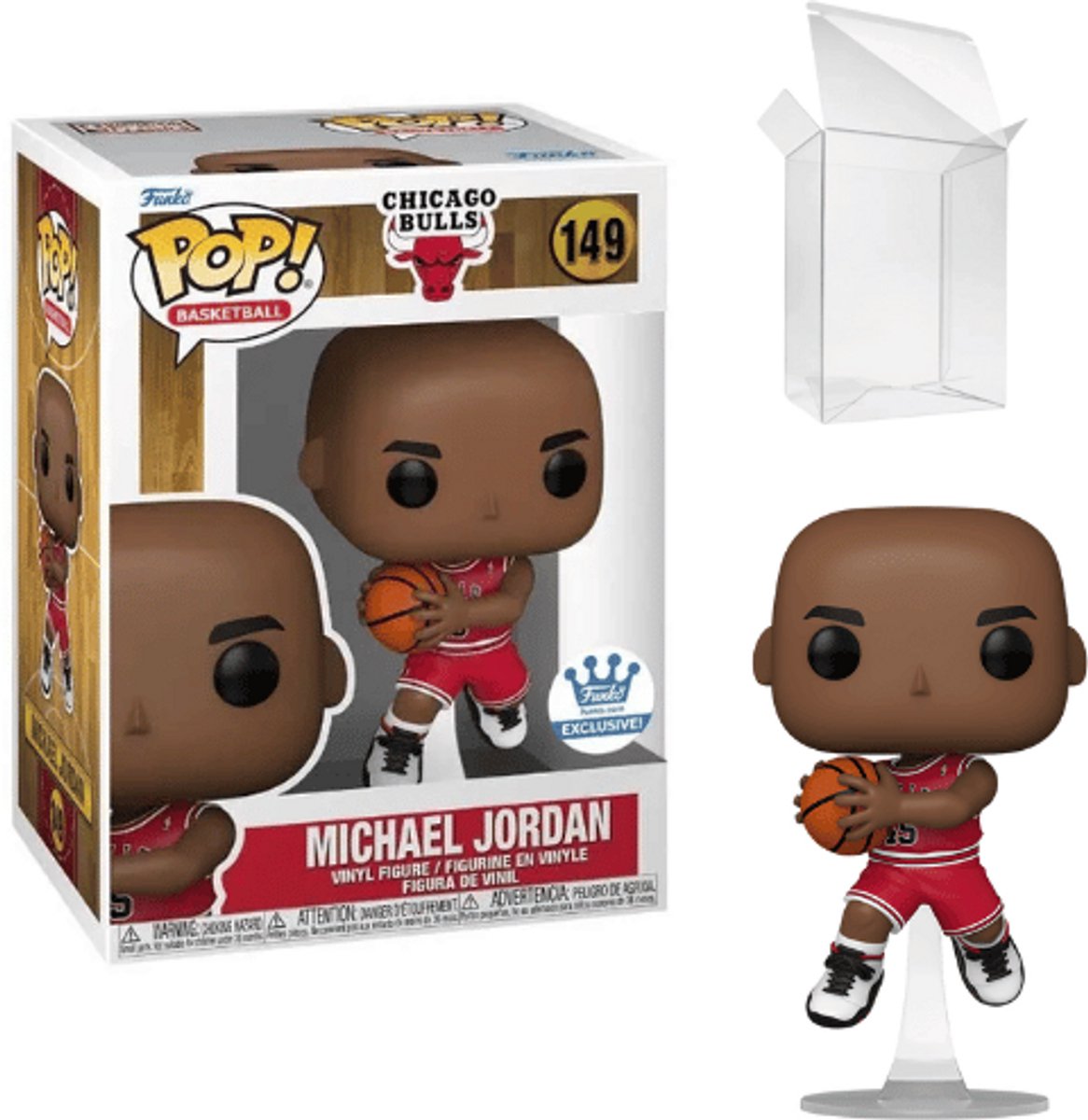 Funko POP! - Michael Jordan in Red #45 Bulls Jersey - POP! Exclusive - #149