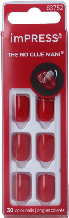 Foto: Impress color kunstnagels 30 stuks nepnagels reddy or not