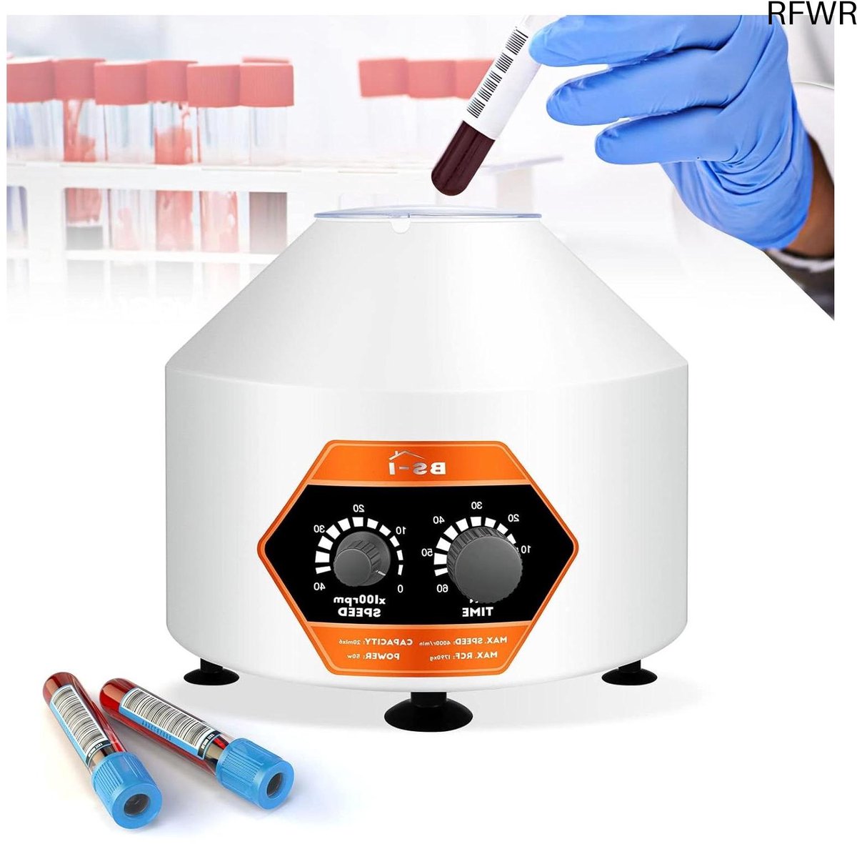 RFWR® Centrifuge Machine voor Laboratoriumgebruik - 6x20ml - Snelheid tot 4000rpm