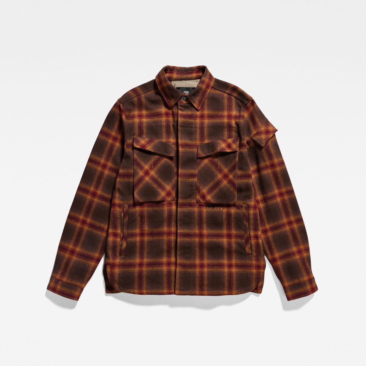 G-Star Mysterious overshirt Heren Overshirts Chocolat Blur Check