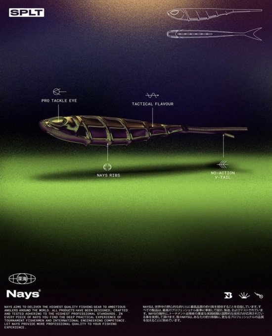 Nays kunstaas SPLT 60 C-06 (6inch/15.2cm) van NAYS. — afbeelding 3
