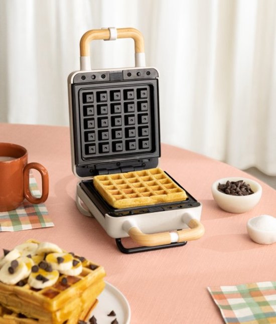CREATE - Tosti-ijzer, grill en wafelijzer met verwisselbare platen - Zand - Individueel - STONE STUDIO — afbeelding 4
