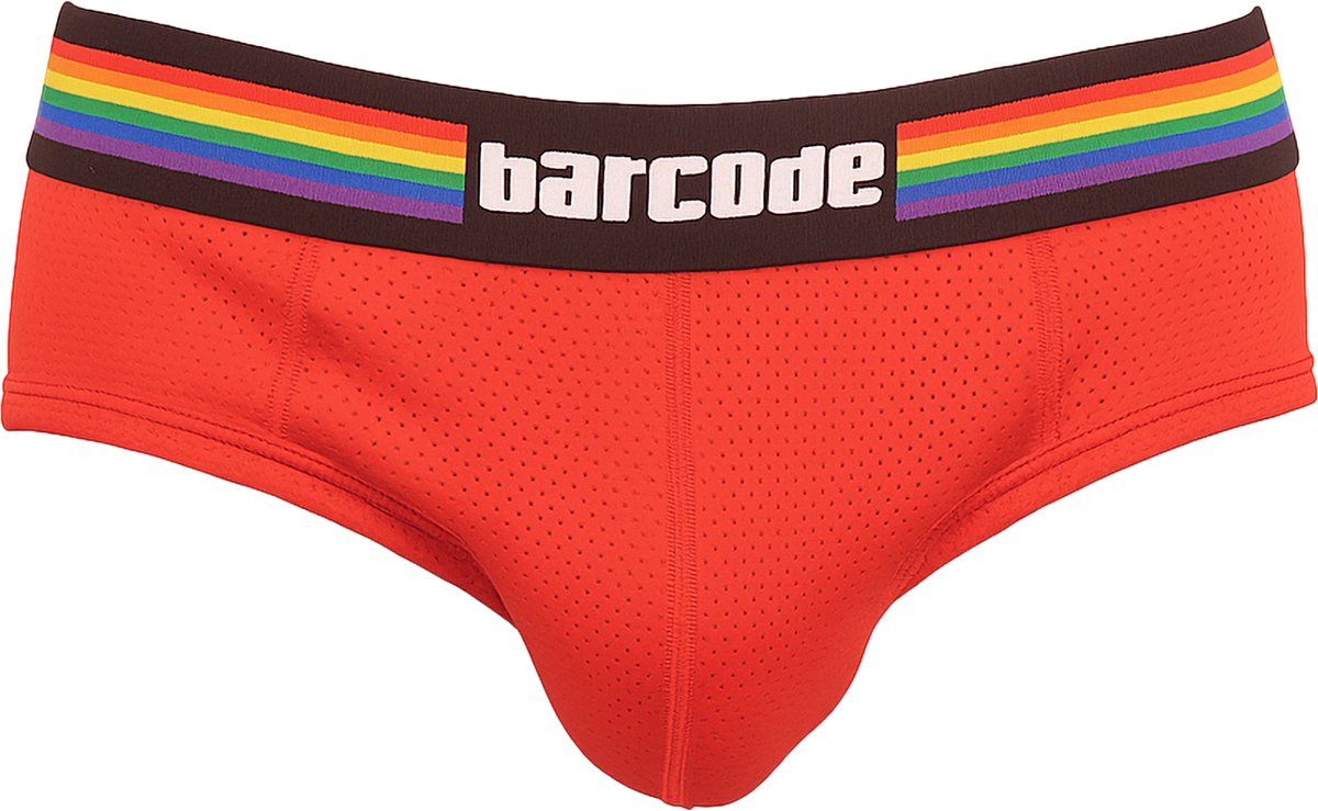Goedkoopste Barcode Berlin Backless Brief Pride Red - MAAT XL - Erotisch Heren Ondergoed - Slip voor Man - Sexy mannen Slip