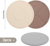 Lot De 4 Chauffe-Assiettes En Silicone Pour Micro-Ondes – Antidérapants & Résistants à La Chaleur