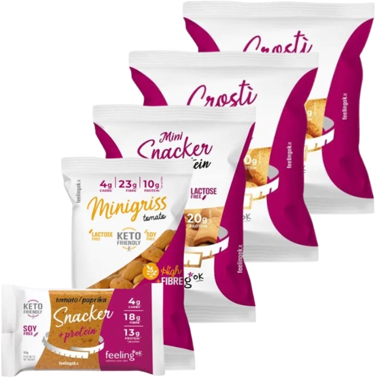 Feeling OK | Mix Hartige Snacks | 5 x 50 gram