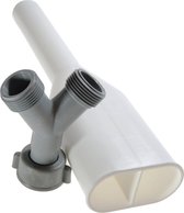 Dparts afvoer en aanvoer kraan splitter - y-stuk waterverdeler duo set - voor wasmachine en vaatwasser afvoerpijp en wasmachinekraan