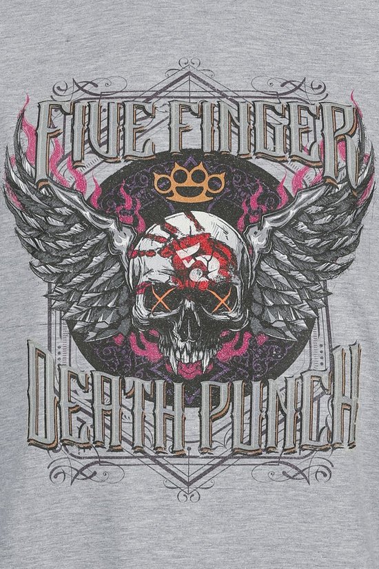Five Finger Death Punch Stuck In My Ways Heren T-shirt - grijs - M