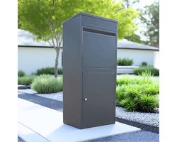 ParcelXL® - Pakketbrievenbus - Mondo - Pakketbox - Vrijstaand - Brievenbus Hangend - XXL - Post & Pakketten - Antraciet