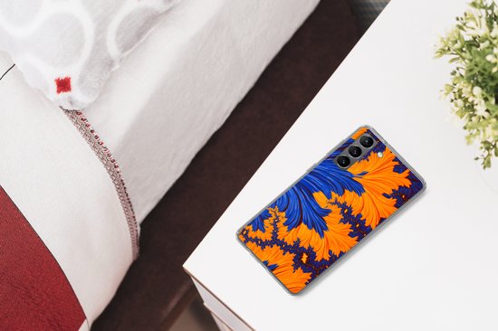 Coque Samsung Galaxy S21 - Feuilles - Art - Psychédélique - Siliconen