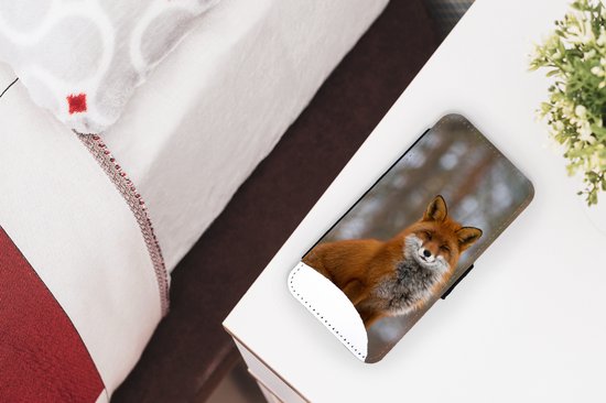 Bookcase pour iPhone 11 Pro Bookcase - Renard - Forêt - Rouge - Avec compartiments - Etui portefeuille avec fermeture magnétique