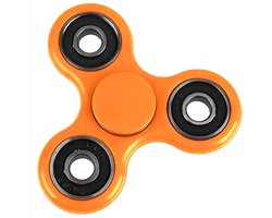 Fidget Spinner Oranje - Langdurige Spin - Stressverlichter voor Kinderen & Volwassenen - Anti Stress Speelgoed - Hand Spinner - Concentratie Speelgoed - Compact Formaat - Kunststof