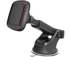 Magnetische telefoonhouder voor in de auto, telefoonhouder, universeel dashboard voor voorruit, zuignap van industriële kwaliteit met verstelbare telescopische arm, sterke magneet, geschikt voor alle mobiele telefoons