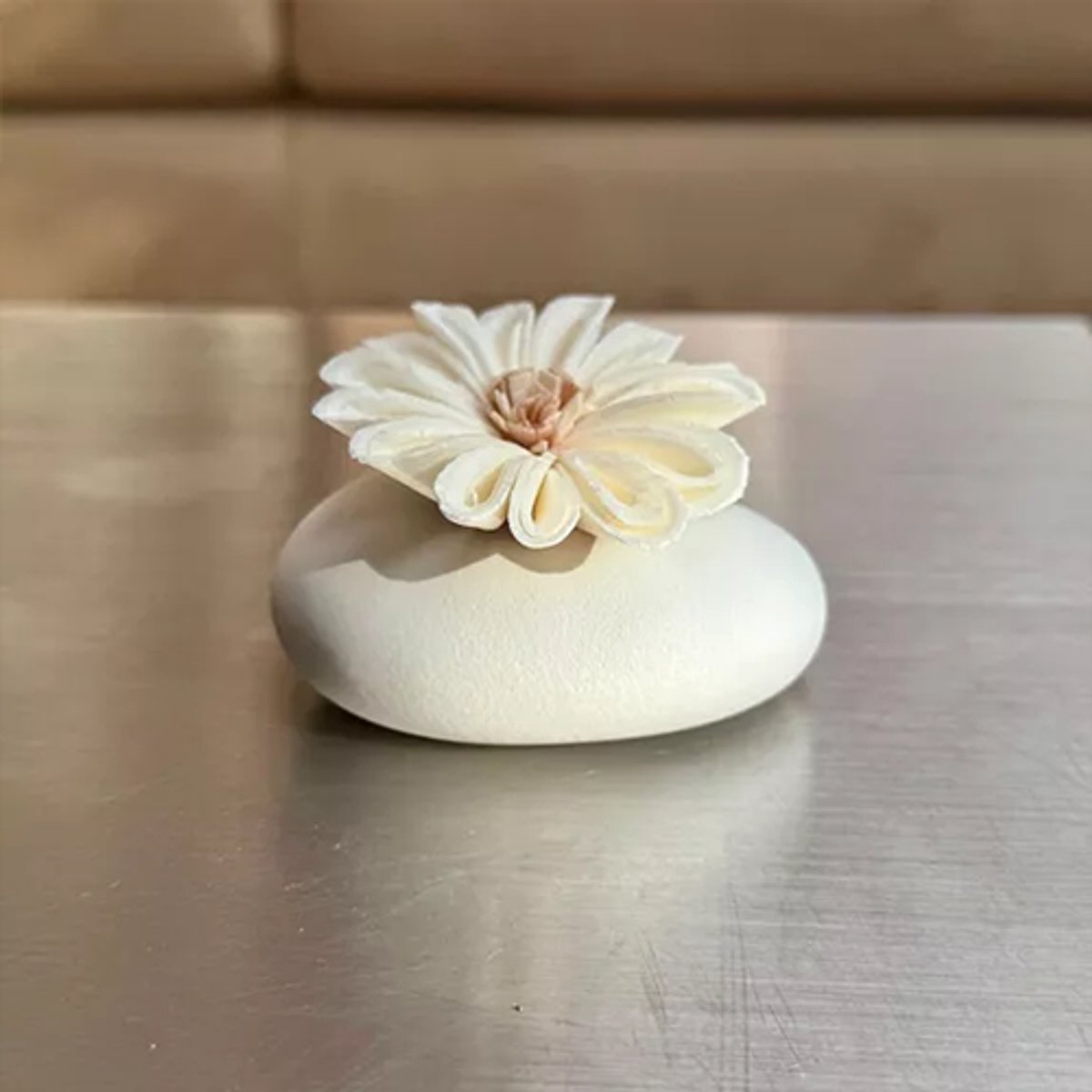 Anoq Diffusers Lombok | Set van 3 | Holle keramische Geurstenen met Bloem | Subtiel Aroma