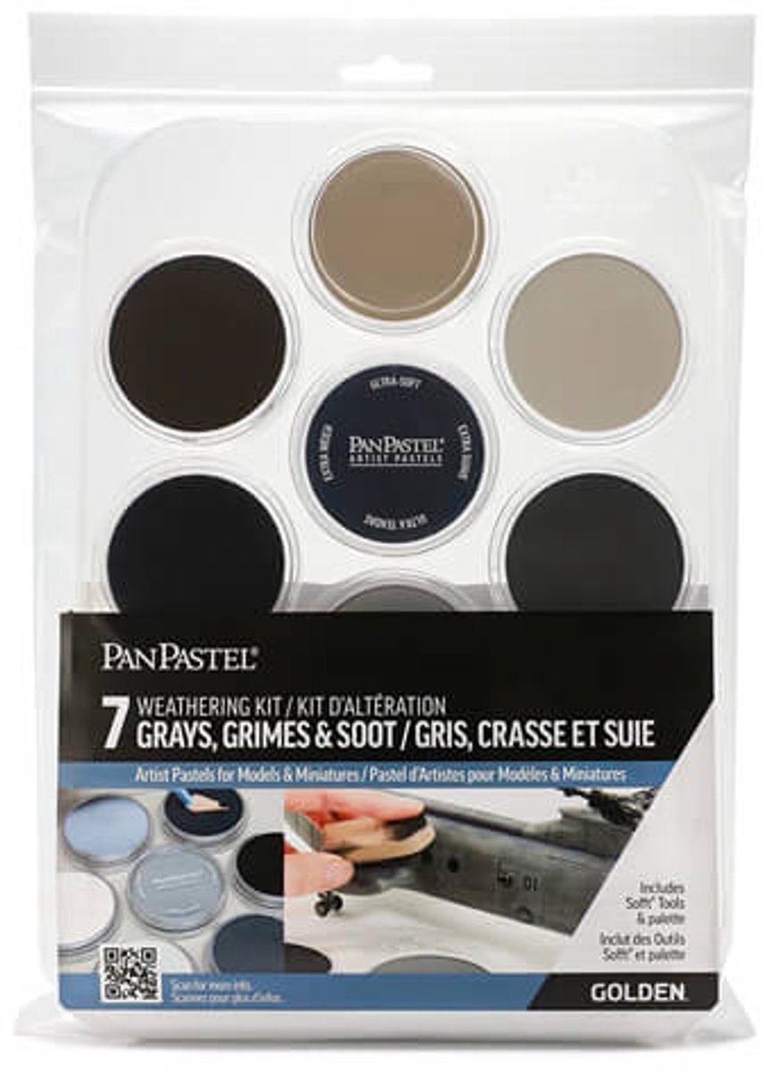 PanPastel - Weathering Kit 2 (7) Grays Grimes Soot