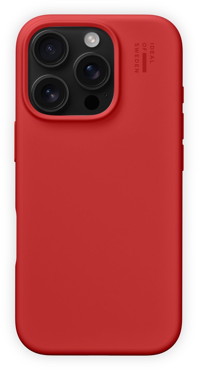 iDeal of Sweden Silicone Case MagSafe geschikt voor Apple iPhone 16 Pro Max Red