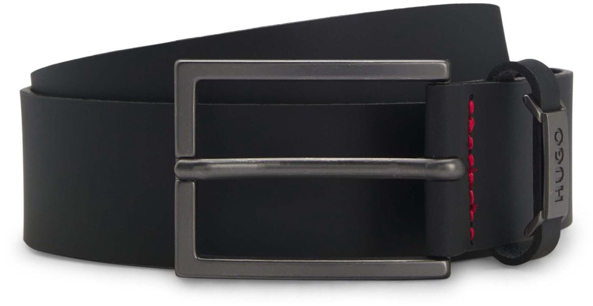 HUGO Leren riem Gabriel_Sz35 Belt W110 Black zwart