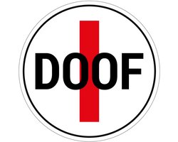 Doof bord | gecoat dibond materiaal | 10 cm