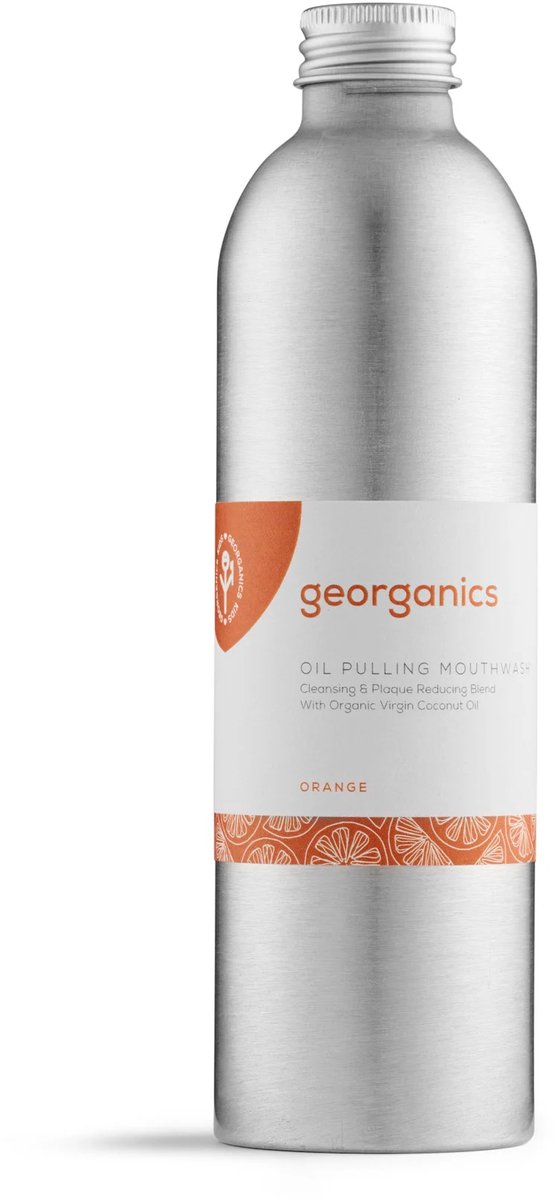Georganics Oil Pulling mondspoeling - Sinaasappel - Antibacterieel