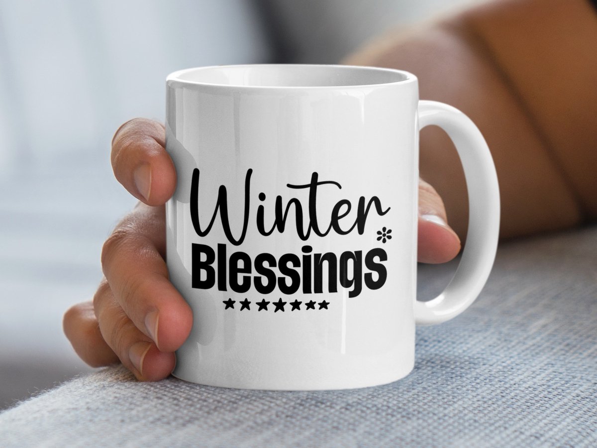 Winter Blessings Mug, Kerst Mug, Feestdagen Cadeau, Winter Cadeau Idee, Vakantie Mug