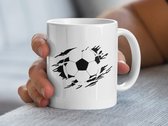 Mug « Larme de Voetbal » , Design sportif, cadeau pour fan de Voetbal , motif Voetbal , mug Sport , idée cadeau Uniek , mug personnalisé