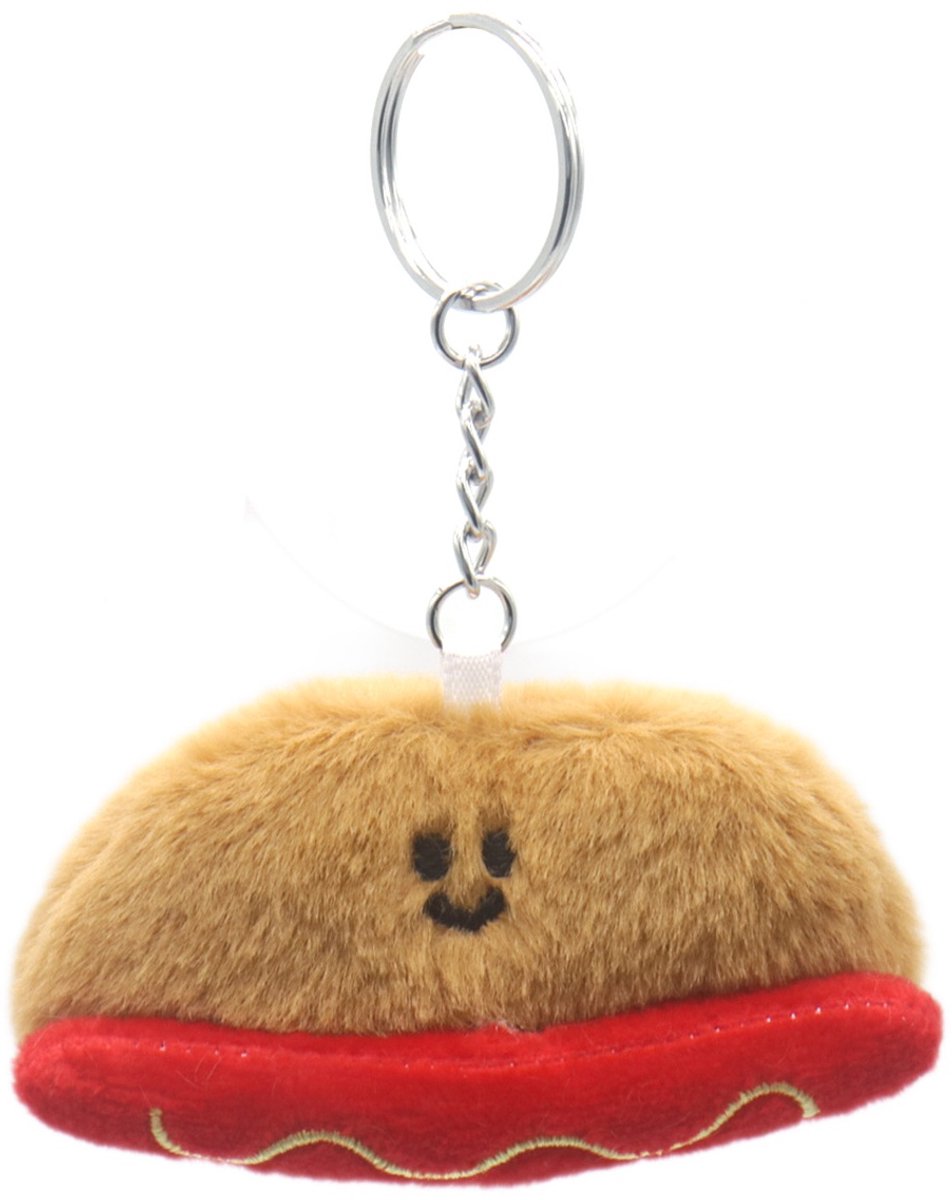 Hotdog Sleutelhanger - Knuffel - 7 cm