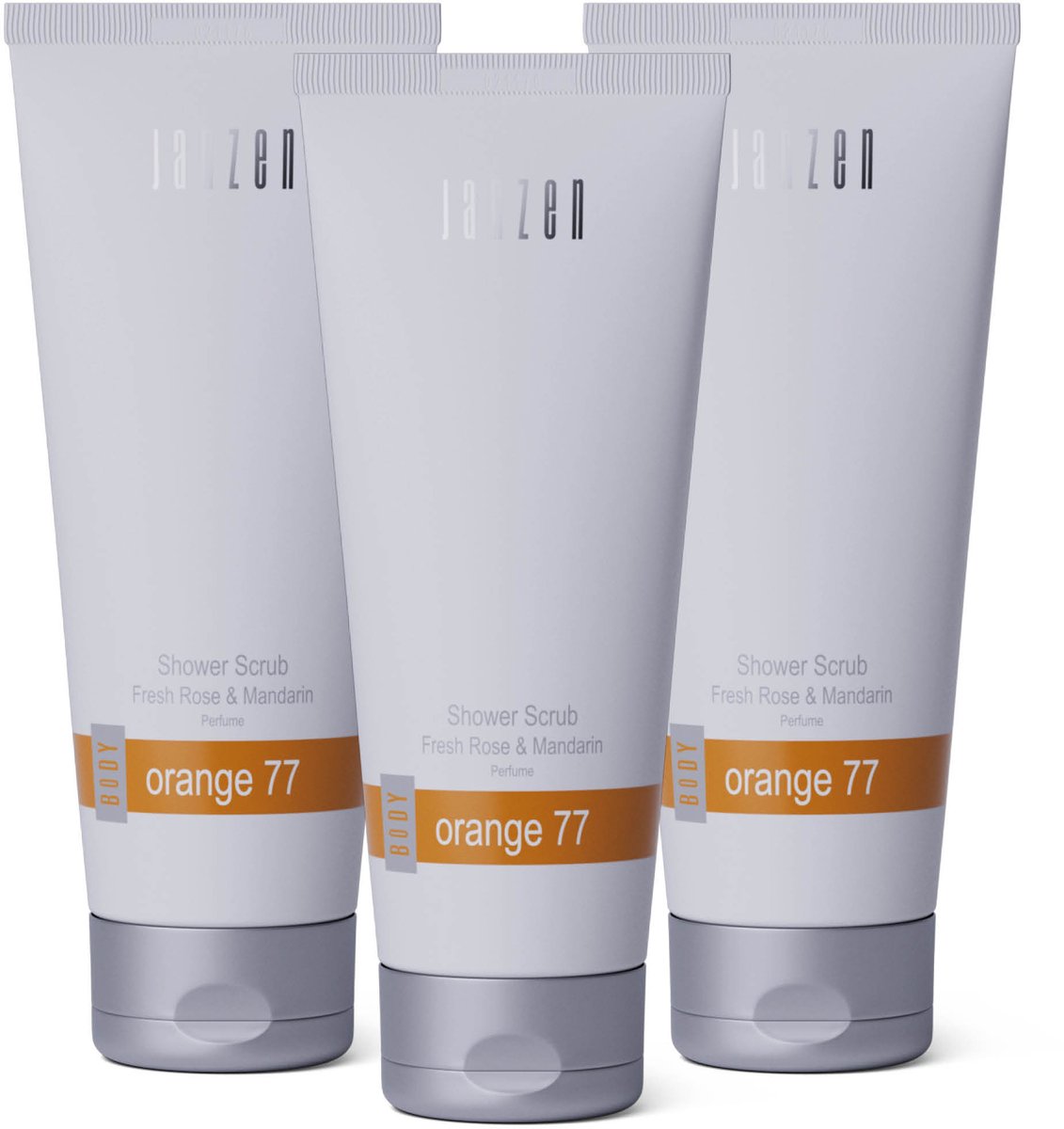 JANZEN Shower Scrub Orange 77 3-pack