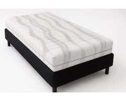 Nessa® - 80x200 - Boxspring Furkan - Antraciet - Inclusief Pocketvering Matras Nessa® - 80x200 - Boxspring Furkan - Antraciet - Inclusief Pocketvering Matras