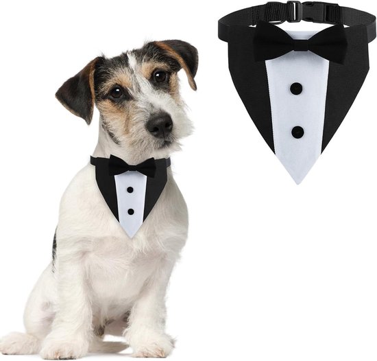 OURECO Hond Kat Strikje Hond formele bandana smoking sjaal met OURECO Hond Kat Strikje Hond formele bandana smoking sjaal met
