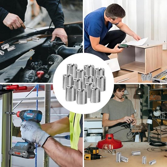12 stuks M12 naar M10 x 15 mm schroefdraadadapters, roestvrijstalen schroefdraadbussen voor het omzetten van M12 naar M10 schroefdraad, voor meubelprojecten, automobieltoepassingen en apparaten 12 stuks M12 naar M10 x 15 mm schroefdraadadapters, roestvrijstalen schroefdraadbussen voor het omzetten van M12 naar M10 schroefdraad, voor meubelprojecten, automobieltoepassingen en apparaten